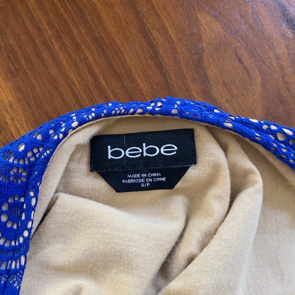 Electric blue lace bebe dress - Flapper vibes! - Picture 3 of 4